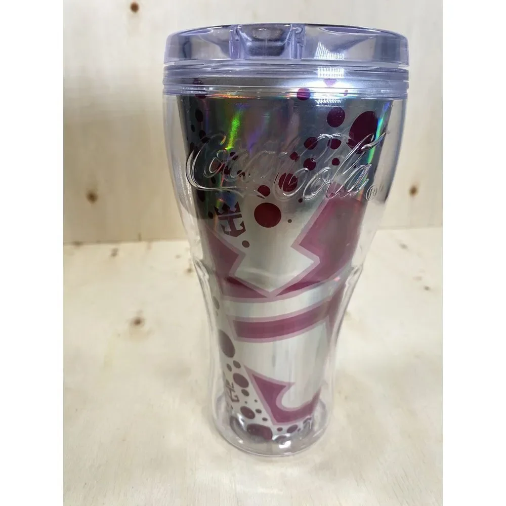 Royal Caribbean Cruise Line Coca Cola‎ Cup Red Purple Tumbler With Screw Lid